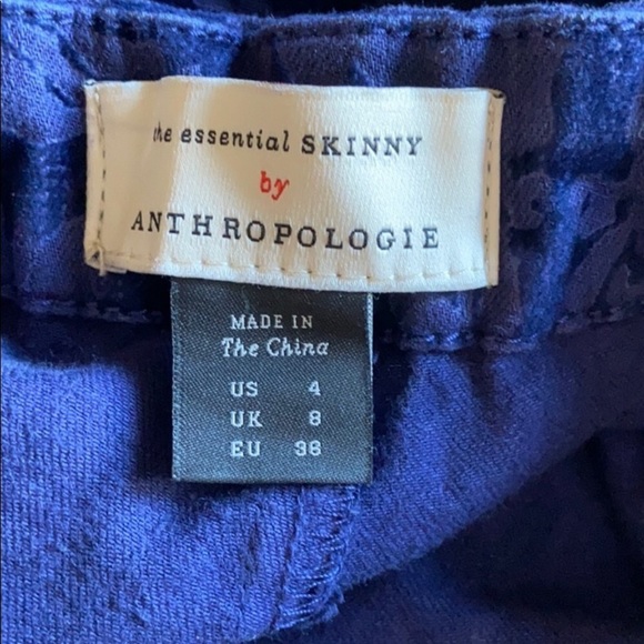 NWT Ladies Anthropologie flocked damask pants - Picture 6 of 9